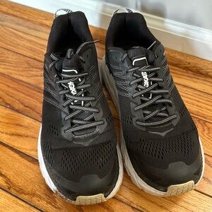 Clifton 6 mens black Hoka One One running shoes